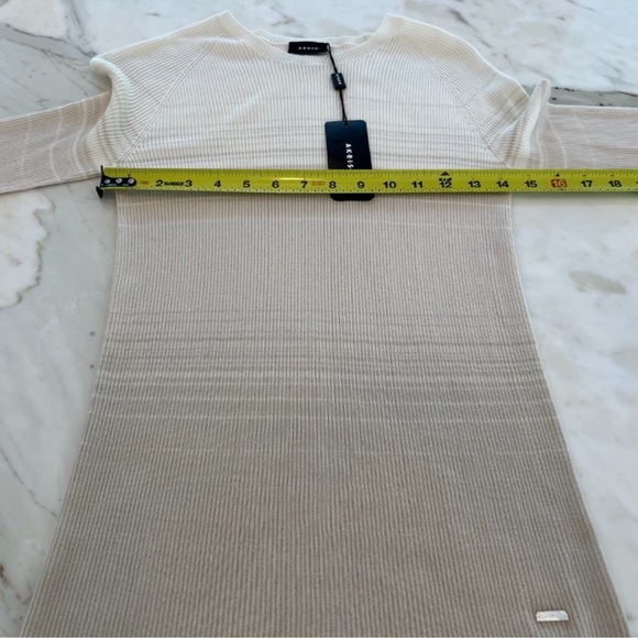 Akris Beige Gradient ECRU lightweight cashmere silk sweater - Picture 16 of 16